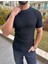 Tişört Örme Triko Tshirt Nefes Alabilen Desenli Terletmez Slim Fit Dar Kesim T-Shirt 5