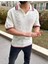 T-Shirt Nefes Alabilen Polo Yaka Terletmez Desenli Pamuklu Örme Tişört Oversize Triko Tshirt 2