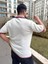 T-Shirt Nefes Alabilen Polo Yaka Terletmez Desenli Pamuklu Örme Tişört Oversize Triko Tshirt 4
