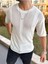 Tişört Örme Triko Tişört Nefes Alabilen Bisikletyaka Terletmez Oversize Bol Kesim Salaş T-Shirt 1