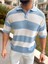 Tişört Örme Triko Tişört Nefes Alabilen Terletmez Oversize Tshirt Polo Yaka Salaş Tshirt Rahat Kesim 4