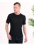Slim Fit Pamuklu Örme Triko Tişört Dar Kesim Bisiklet Yaka T-Shirt 1