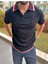 T-Shirt Nefes Alabilen Polo Yaka Terletmez Desenli Pamuklu Örme Tişört Oversize Triko Tshirt 4