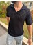 T-Shirt Nefes Alabilen Terletmez Polo Yaka Tshirt Slim Fit Italyan Yaka Tişört 1
