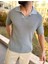 Tişört Terletmez Pamuklu T-Shirt Yumuşak Dokulu Oversize Tshirt Polo Yaka Rahat Kesim Triko Tişört 3