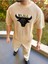 T-Shirt Nefes Alabilen Bisiklet Yaka Terletmez Pamuklu Fileli Tişört Oversize Tshirt Bull 5