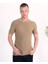 Slim Fit Pamuklu Örme Triko Tişört Dar Kesim Bisiklet Yaka T-Shirt 1