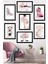7 Parça Çerçeve Görünümlü Hello Beautiful Duvar Dekoru Salon Oturma Yatak Odası Için Tablo Seti 1