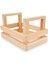 Masif Ahşap Sandık, Tutma Saplı Servis Kasası Cafe Masaüstü Organizer / Wooden Bo x With Handle 2