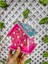 2 Adet Ahşap Kuş Evi, Ağaçlar İçin Kuş Yuvası, Pembe Yesil Bahçe Süsü 5