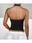 Askılı Crop Top Büstiyer - Siyah 2