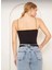 Ipli Crop Top Bluz - Siyah 2
