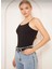 Ipli Crop Top Bluz - Siyah 3