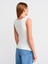 31589 Büzgülü Kayık Yaka Top-Ekru 2