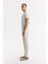 Erkek Bej Yandan Cepli Beli Lastikli Soft Touch Comfort Slim Fit Pantolon A51Y3217 2