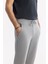 Erkek Gri Beli Lastikli Bağcıklı Yandan Cepli Flexi Baskı Detaylı Parçalı Soft Touch Jogger A51Y3402 4