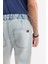 Erkek Mavi Eskitme Yıkamalı Jean Pantolon A51y3550 4