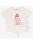 Baskılı Ekru Kız Çocuk T-Shirt BRB5SG-TST6429 1