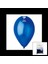 GM-110-36-54 Metalik - Mavi Balon 11&amp;apos;&amp;apos; - 28 cm - 100 Parça (4172) 1
