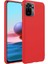 Xiaomi Redmi Note 10 İnce Mat Silikon Kılıf Kırmızı 1