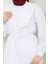 Tasarım Detay Bağlamalı Gömlek - Beyaz / Ü102 4