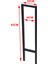 Metal Dresuar Masa Ayağı Metal Ayak 2 Adet 83CM x 22CM Mobilya Ayakları 2