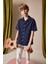 Erkek Çocuk Oversize Geniş Kalıp Polo Yaka Brode Kısa Kollu Gömlek D8339A825SM 3