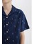 Erkek Çocuk Oversize Geniş Kalıp Polo Yaka Brode Kısa Kollu Gömlek D8339A825SM 8