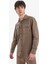 %100 Pamuk Regular Fit Polo Yaka Basic Düz Uzun Kollu Gömlek B2654AX25SP 5