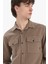 %100 Pamuk Regular Fit Polo Yaka Basic Düz Uzun Kollu Gömlek B2654AX25SP 7