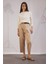Carrot Fit Kemerli Klasik Pantolon Yüksek Bel Dar Paça Piliseli Basic Düz Kısa Paça D4282AX24AU 1
