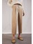 Carrot Fit Kemerli Klasik Pantolon Yüksek Bel Dar Paça Piliseli Basic Düz Kısa Paça D4282AX24AU 2