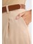 Carrot Fit Kemerli Klasik Pantolon Yüksek Bel Dar Paça Piliseli Basic Düz Kısa Paça D4282AX24AU 8
