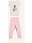 Kız Çocuk Pijama Takımı Bisiklet Yaka Baskılı Kısa Kollu Üst Uzun Alt E0540A825SM 8