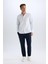 Tailored Fit Normal Kesim Düz Paça Her Yöne Esneyen Yazlık Kumaş Pantolon C7508AX24AU 2