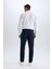 Tailored Fit Normal Kesim Düz Paça Her Yöne Esneyen Yazlık Kumaş Pantolon C7508AX24AU 7