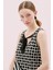 Bağlama Detaylı Triko Bluz Siyah-Gri Y2571001_209 3