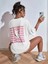 Kadın / Kız Smile Oversize Salas Boyfriend Baskılı T-Shirt Top Bluz 1