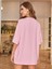 Baby Girl Baskılı Kadın / Kız Pembe Oversize Salas Boyfriend T-Shirt Top Bluz 3