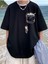 Rakun Cep Baskılı Oversize Erkek T-Shirt Salaş Boyfirend 1