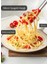Silikon Spagetti Kaşığı Paslanmaz Saplı Kırmızı 32 cm 3