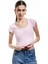 Pamuklu Slim Fit Kısa Kollu Bisiklet Yaka Tişört 2