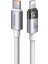 CA-6942 Type-C Lıghtning 36W Şeffaf Kablo Şarj Işığı Ile Beyaz 2