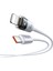 CA-6942 Type-C Lıghtning 36W Şeffaf Kablo Şarj Işığı Ile Beyaz 3