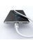 CA-6892 Usb-A - Type-C Şeffaf Kablo Şarj Işığı Ile Beyaz 3
