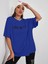 Kadın / Kız Over It Baskılı Oversize T-Shirt Salaş Boyfirend 1
