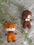 Amigurumi Minik Sevimli Hayvan Oyuncaklar (Kumkurdu Tilki ve Ayıcık) 1
