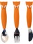 Trıxıe - Sılıcone Cutlery Set 3 (Pack)-Mr. Fox 3