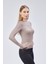 Basic Bisiklet Yaka Uzun Kollu Slim Fit Kadın Body T-Shirt 3