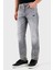 Streç Pamuklu Slim Fit Normal Bel Düz Paça Jeans Erkek Kot Pantolon XM000049 AF14656 M8088 3